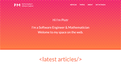 Desktop Screenshot of piotrmurach.com